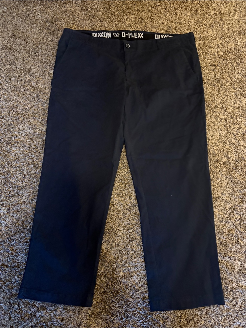 DIXXON Men's Navy Straight Chino Pants